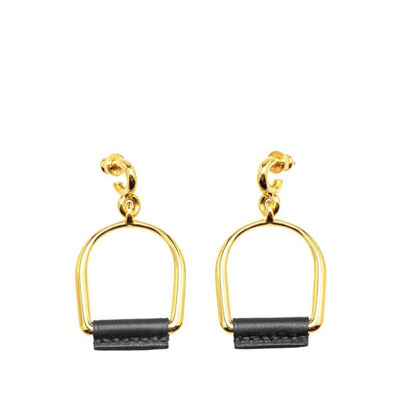 Hermes Heritage Equestre Etrier GM Earrings - Picture 1 of 5